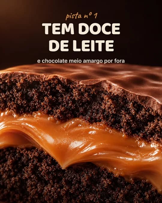 Macro do recheio de doce de leite do alfajor: Tem doce de leite.